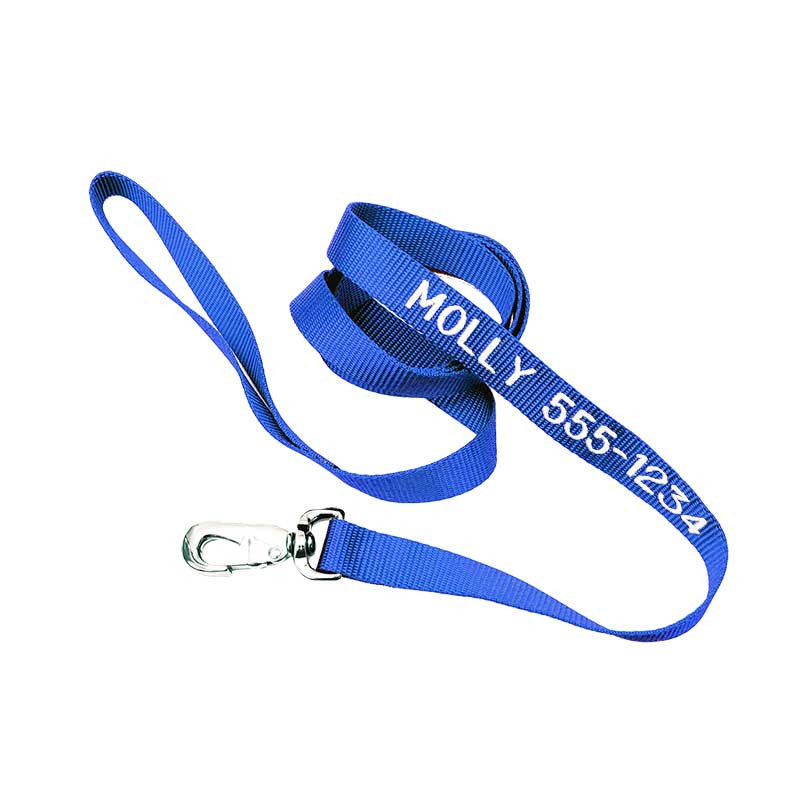 Nylon Leash - with personalized Embroidery, - Lucky Pet